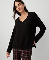 Ann Taylor Oversized V-Neck Sweater Women's