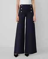 Ann Taylor The Petite Sailor Dramatic Wide-Leg Pant Night Sky Women's