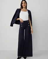 Ann Taylor The Petite Sailor Dramatic Wide-Leg Pant Night Sky Women's