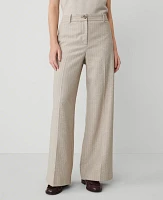 Ann Taylor The Petite Perfect Wide Leg Pant Light Taupe Heather Women's