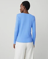 Ann Taylor Long Sleeve Crew Neck Top Women's