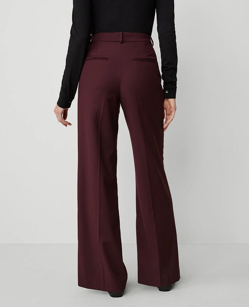 Ann Taylor The Perfect Wide Leg Pant Midnight Fig Women's