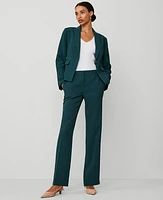 Ann Taylor The Straight Pant Deep Slate Green Women's