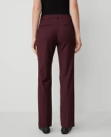 Ann Taylor The Petite Straight Pant in Wool Blend Stretch Size 10 Midnight Fig Women's