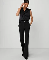 Ann Taylor The Petite Cuffed Tab Waist Trouser Women's