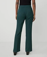 Ann Taylor The Petite Trouser Pant in Fluid Crepe - Curvy Fit Size 00 Deep Slate Green Women's