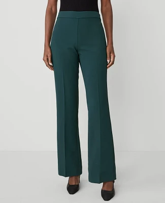 Ann Taylor The Petite Trouser Pant in Fluid Crepe - Curvy Fit Size 00 Deep Slate Green Women's