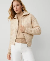 Ann Taylor Zip Bomber Jacket Women's