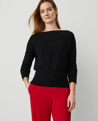 Ann Taylor Cashmere Boatneck Sweater Women's