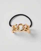 Ann Taylor Metal Chain Hair Tie Goldtone Women's