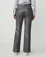 Ann Taylor The Petite Faux Leather Jayne Trouser Pant Alley Grey Women's