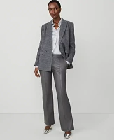 Ann Taylor The Petite Faux Leather Jayne Trouser Pant Alley Grey Women's