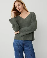 Ann Taylor Weekend Collection Relaxed V-Neck Sweater Women's