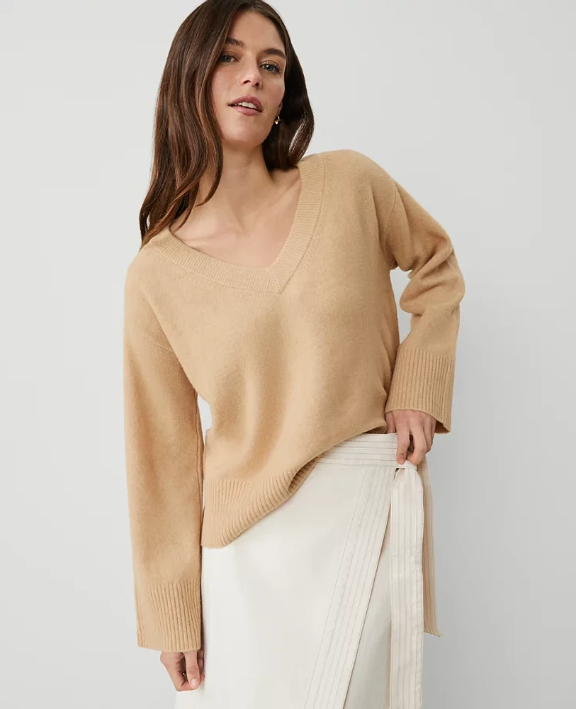 Ann Taylor Relaxed V-Neck Sweater Women's