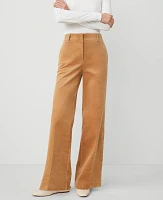 Ann Taylor The Petite Perfect Wide-Leg Corduroy Pant Camel Women's