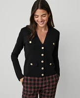 Ann Taylor V-Neck Sweater Jacket Women's