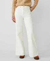 Ann Taylor The Wide-Leg Corduroy Pant Winter White Women's