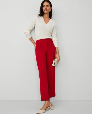 Ann Taylor The Petite Straight Ankle Pant Crepe Women's