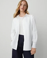 Ann Taylor Oversized Shirt White Women's