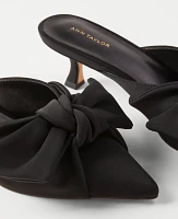 Ann Taylor Bow Mule Pump Black Women's