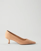 Ann Taylor Nip Toe Suede Pump Dominican Sand Women's