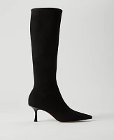 Ann Taylor Microstretch Suede Pointy Toe Boot Women's