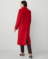 Ann Taylor Petite Wool Blend Peacoat Iconic Red Women's