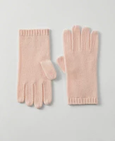 Ann Taylor Cashmere Ribbed Glove Pearl Pink Women's