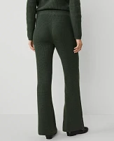 Ann Taylor The Petite Waffle Sweater Pant Hunters Green Women's