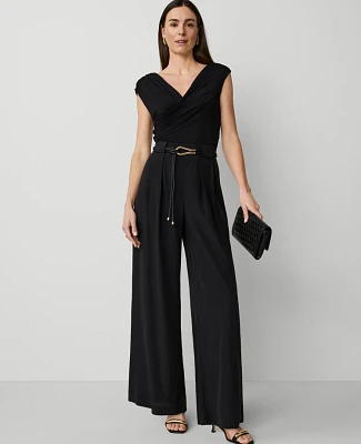 Ann Taylor Studio Collection Silk Palazzo Pant Black Women's