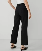 Ann Taylor The Mini Flare Pant Knit Crepe Black Women's