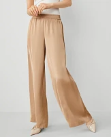 Ann Taylor The Perfect Wide-Leg Pant Satin Women's