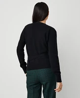 Ann Taylor Cashmere Belted Wrap Sweater Women's