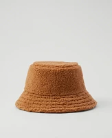 Ann Taylor Sherpa Bucket Hat Perfect Camel Women's