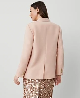 Ann Taylor Studio Collection Longline Blazer Rose Dust Women's