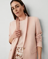 Ann Taylor Studio Collection Longline Blazer Rose Dust Women's