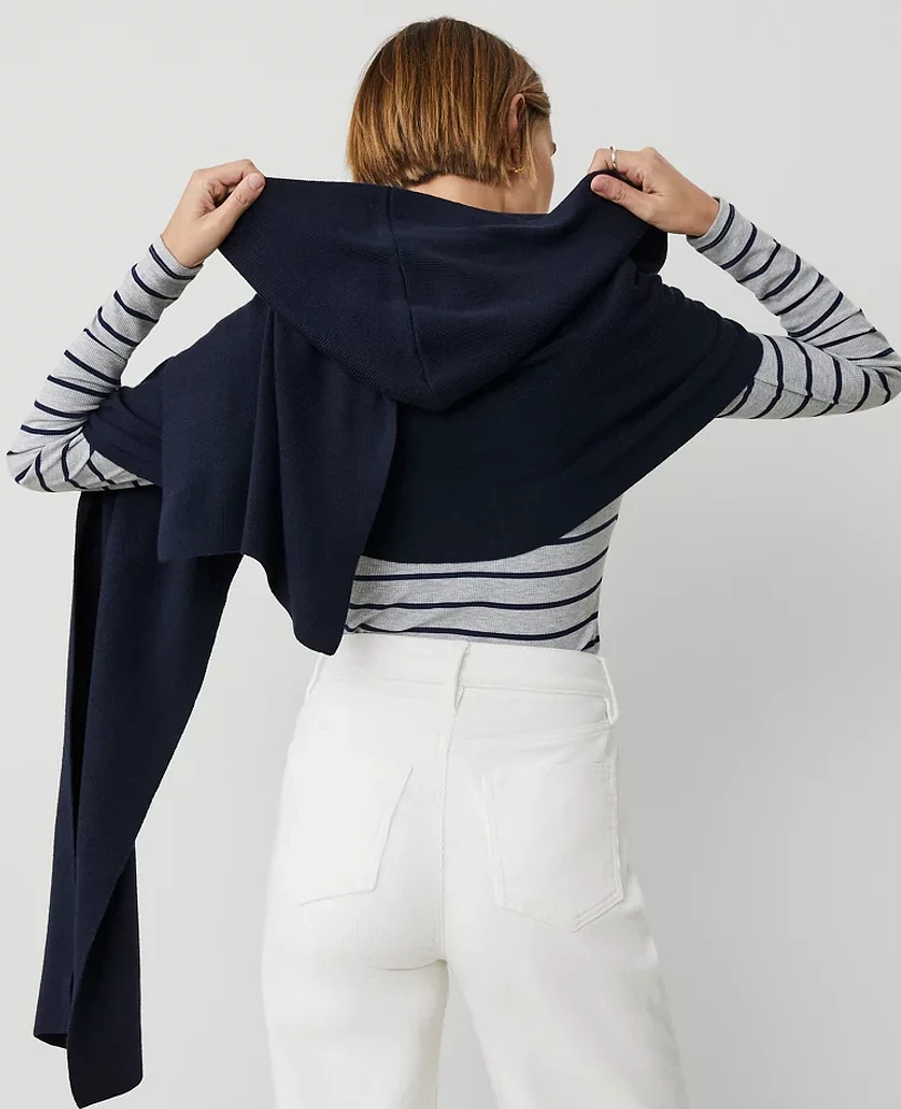 Ann Taylor Hooded Scarf Night Sky Women's