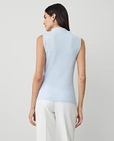 Ann Taylor Sleeveless Mock Neck Top Women's