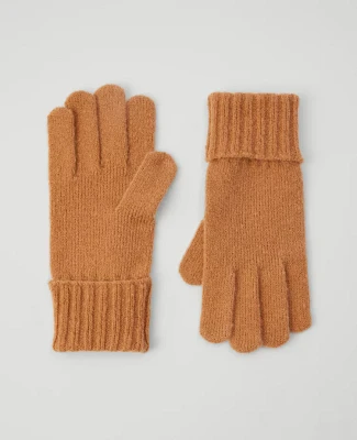 Ann Taylor Ribbed Glove Perfect Camel Women's