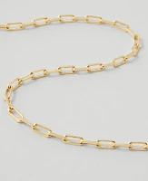 Ann Taylor Demi Fine Paperclip Necklace Goldtone Women's