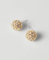 Ann Taylor Disco Ball Stud Earrings Goldtone Women's