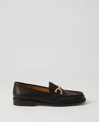 Ann Taylor Horsebit Leather Loafers Women's