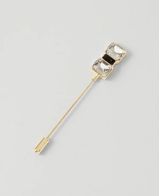 Ann Taylor Statement Crystal Brooch Goldtone Women's