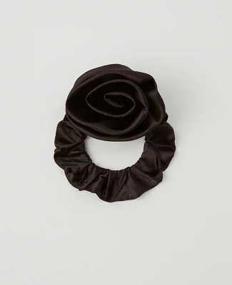 Ann Taylor Rosette Silk Scrunchie Women's