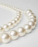 Ann Taylor Pearlized Necklace Ivory Women's