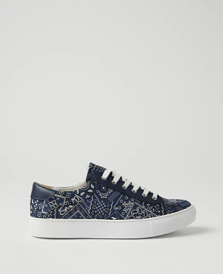 Ann Taylor Bandana Sneakers Night Sky Women's