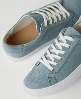 Ann Taylor Denim Sneakers Soft Blue Women's