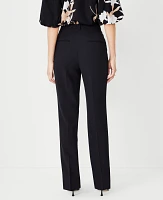 Ann Taylor The Slim Straight Pant in Fluid Crepe