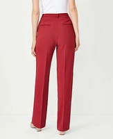 Ann Taylor The Slim Straight Pant Fluid Crepe - Curvy Fit 2 Women's