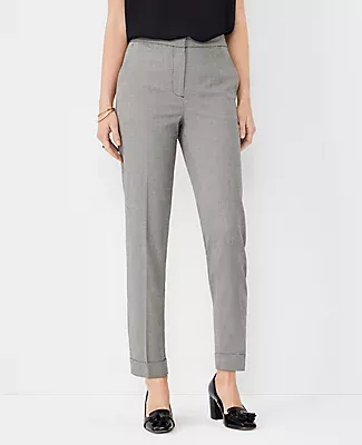 Ann Taylor The Petite High Rise Eva Ankle Pant in Twill - Curvy Fit
